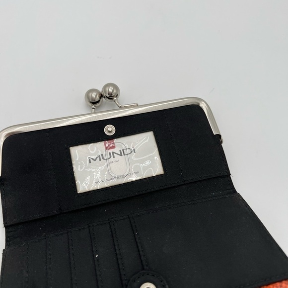Mundi Orange and Black Animal Print Wallet - Picture 8 of 10